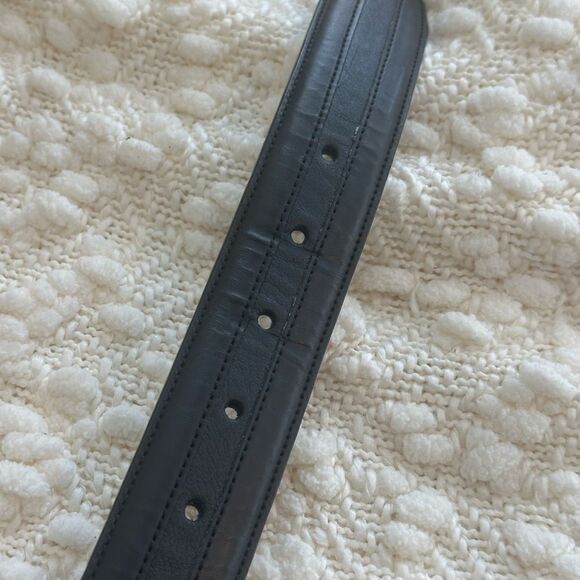 Nautica V-Victor ACC Black Leather Belt 36 - Picture 3 of 6